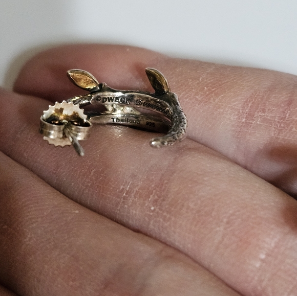 Stephen Dweck Genuine Diamond Earrings 14k/925 - Picture 4 of 5